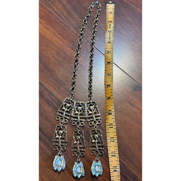 Vintage Cabochon Boho 1970s Necklace - Picture 5 of 5